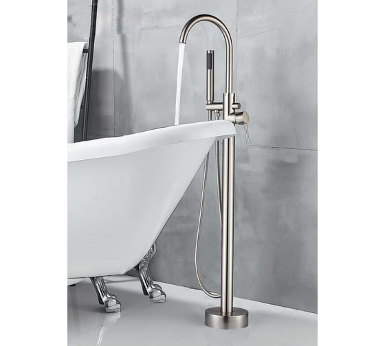 Напольный смеситель для ванны BOCH MANN BRAIES Brush Nickel BM, цвет никель матовый 8922