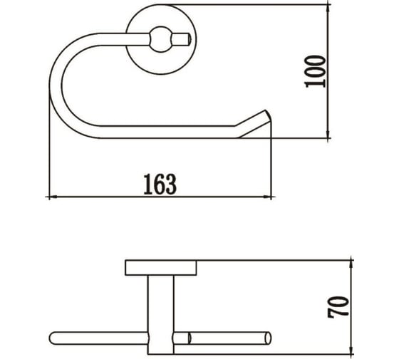 Держатель для туалетной бумаги Savol без крышки, хром S-008752 23236
