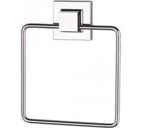 Держатель для полотенца TEKNO-TEL квадрат, самоклеящийся, хром EF234