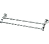 Прямой держатель для полотенец Savol двойной, 60 см, хром S-608748 23241