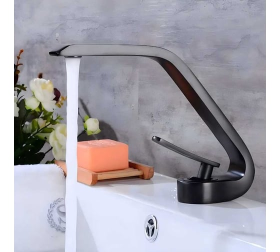 Смеситель для раковины BOCH MANN HOE B BM черный 9633