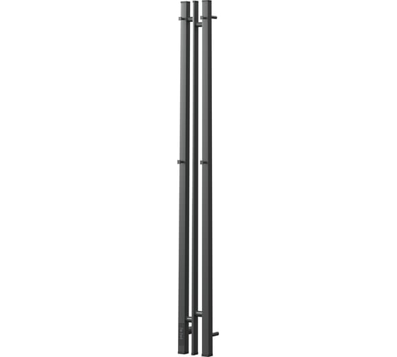 Полотенцесушитель электрический Point Фрея П2, 100x1200, диммер слева, графит блеск PN20712GB