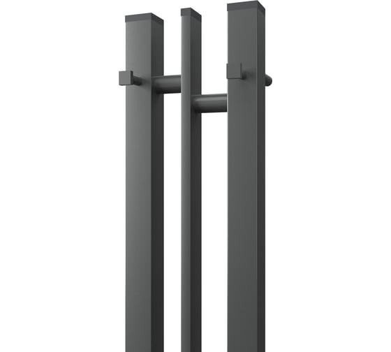 Полотенцесушитель электрический Point Фрея П2, 100x1200, диммер слева, графит блеск PN20712GB