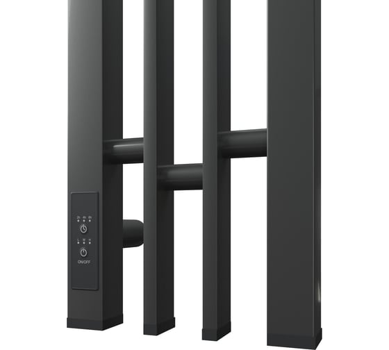 Полотенцесушитель электрический Point Фрея П2, 140x1200, диммер слева, графит блеск PN20722GB