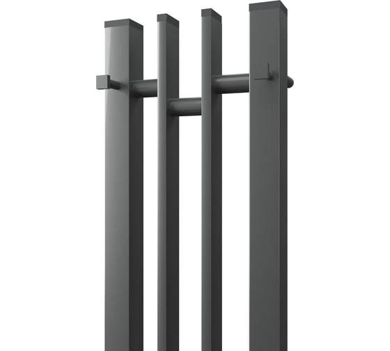 Полотенцесушитель электрический Point Фрея П2, 140x1200, диммер слева, графит блеск PN20722GB