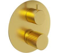 Встраиваемый смеситель для ванны и душа Paini Cox Grip матовое золото 32703