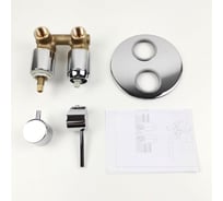 Встраиваемый смеситель для ванны и душа Paini Cox хром 22629