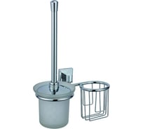 Держатель для туалетного ершика и освежителя воздуха Savol хром S-L09594 23237