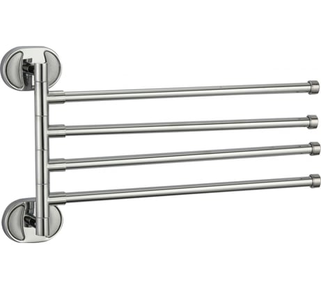 Поворотный держатель для полотенец Savol четверной, хром S-008604 23244