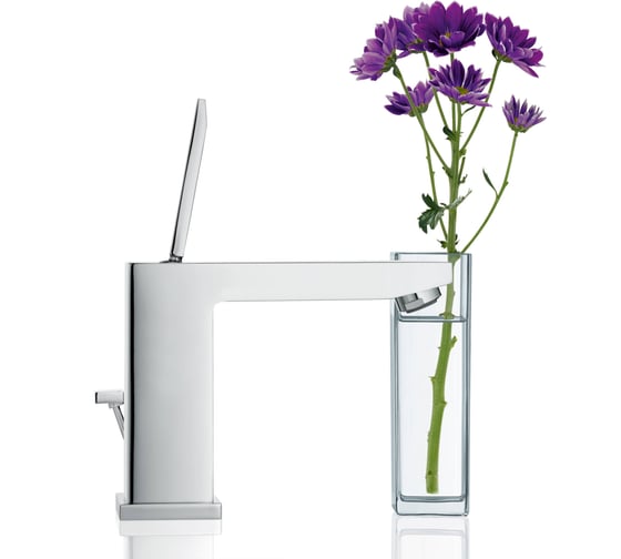 Смеситель для раковины Grohe Eurocube Joy со сливным гарнитуром, M-Size 23657000