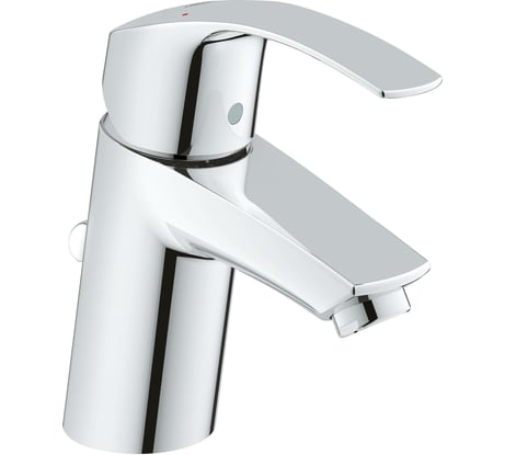 Смеситель для раковины Grohe Eurosmart 2015 однорычажный, со сливным гарнитуром, S-size 33265002