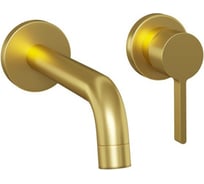 Смеситель встраиваемый для раковины Paini Brera, матовое золото, покрытие PVD 50197