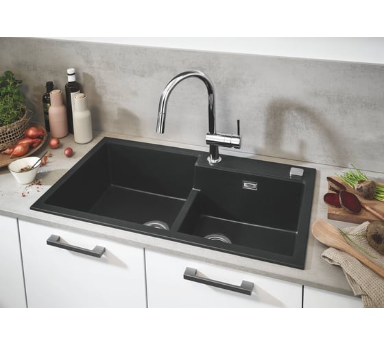 Смеситель для мойки Grohe Minta однорычажный, с выдвижным изливом 32321002