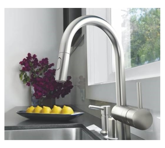 Смеситель для мойки Grohe Minta однорычажный, с выдвижным изливом 32321DC2
