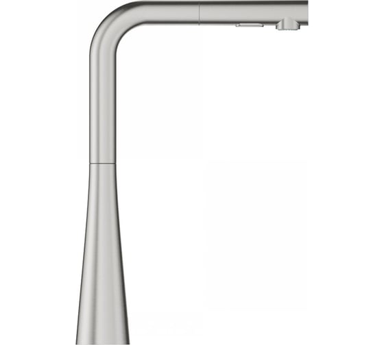 Смеситель для мойки Grohe Zedra с выдвижной лейкой, L-образный излив, с 2 режимами струи 32553DC2