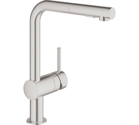 Смеситель для мойки Grohe Minta однорычажной, L-излив, с выдвижным изливом, с аэратором 30274DC0 1