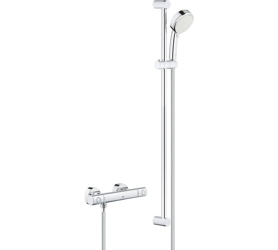 Термостат для душа внешнего монтажа Grohe Grohtherm 800 Cosmopolitan с душевым гарнитуром 34769000 1