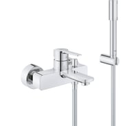 Смеситель для ванны Grohe Lineare New однорычажный, с душевым гарнитуром 33850001