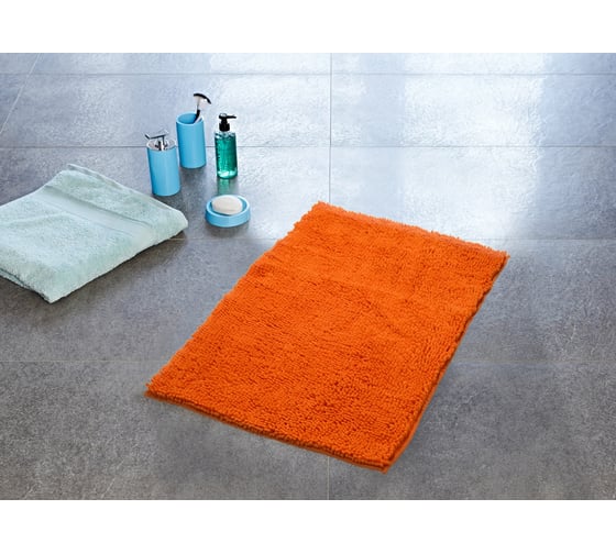 Коврик для ванной комнаты RIDDER Soft оранжевый, 55x85 7052314