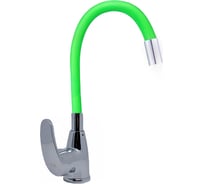 Смеситель для кухни FLOE, 40 мм, на гайке, с боковой ручкой, с гибким салатовым изливом FK234-GG