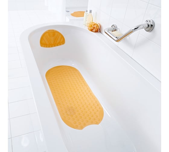 Противоскользящий коврик RIDDER Tecno Ice желтый, 38x89 68714