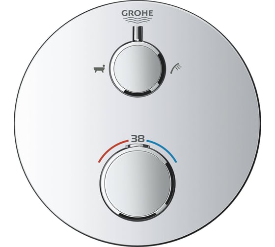 Термостат для ванны Grohe Grohtherm с переключателем на 2 положения ванна/душ 24077000