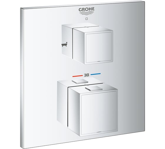 Термостат для ванны Grohe Grohtherm Cube с переключателем на 2 положения ванна/душ, 24155000