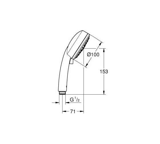 Ручной душ Grohe New Tempesta Cosmopolitan 100 III 27572002