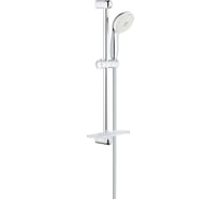 Душевой гарнитур III Grohe New Tempesta с полочкой, душевая штанга 600 мм, 9,5 л/мин 27600001