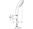 Душевой набор II Grohe Tempesta New, шланг 1500 мм 2780310E 2