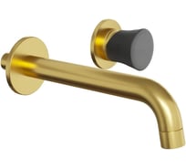 Смеситель встраиваемый для раковины Paini Domus, матовое золото, покрытие PVD 33078