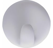 Крючок RIDDER круглый, самоклеящийся, белый, d 57 мм 131040401