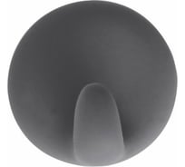 Крючок RIDDER круглый, самоклеящийся, серый, d 57 мм 131040407