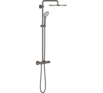 Душевая система с термостатом для душа Grohe Euphoria XXL 310 цвет: темный графит, матовый 26075AL0