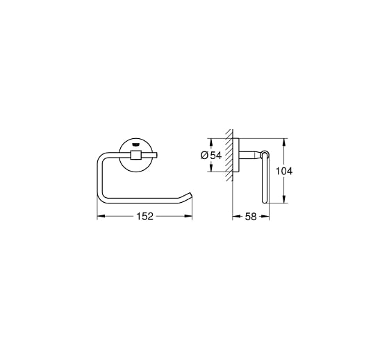 Держатель бумаги Grohe BauCosmopolitan 40457001