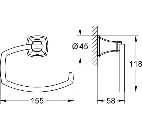 Держатель бумаги Grohe Grandera 40625000
