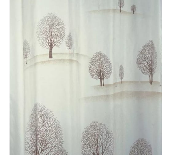 Штора для ванных комнат RIDDER Park бежевый/коричневый, 180x200 47838
