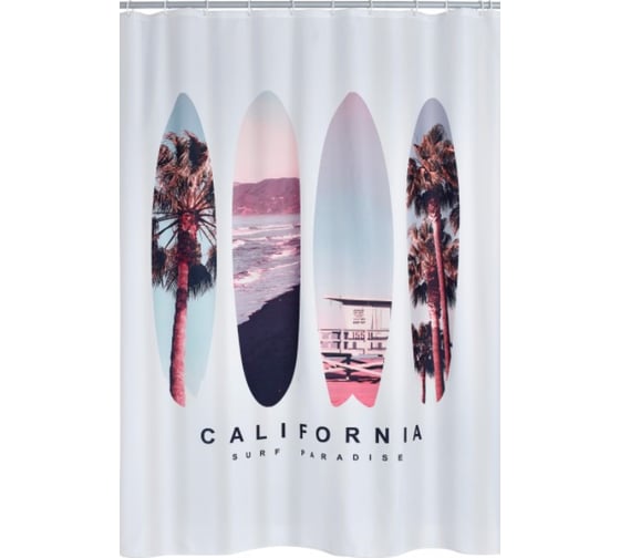 Штора для ванных комнат RIDDER California цветной 180x200 4205300 1