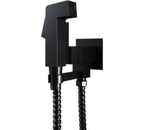 Гигиенический встраиваемый душ Paini Bella в комплекте лейка, шланг, черный матовый 31912