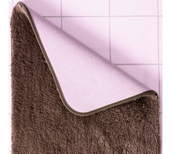 Коврик для ванной комнаты RIDDER Chic бежевый/коричневый 60x90 7104317