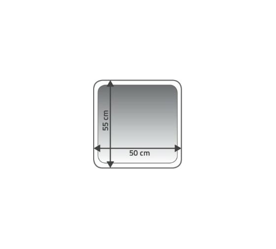 Коврик для ванной комнаты RIDDER Chic белый 55x50 7104801