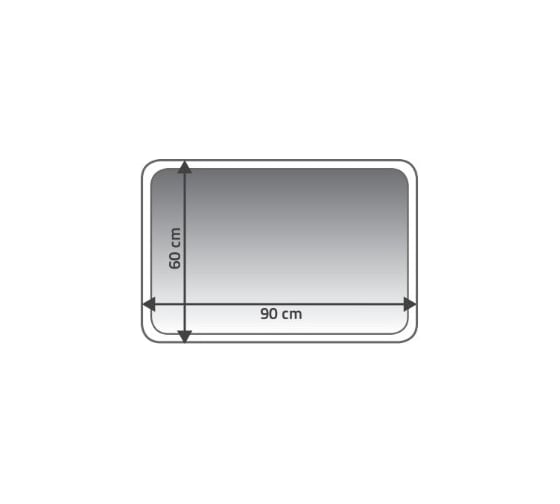 Коврик для ванной комнаты RIDDER Chic серый 60x90 7104307