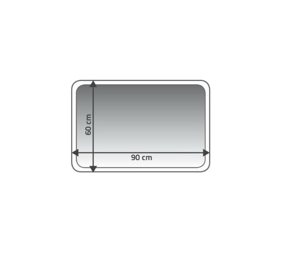 Коврик для ванной комнаты RIDDER Chic белый 60x90 7104301