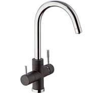 Смеситель для кухни Paini Cox с подключением к фильтру питьевой воды, черный матовый 23501