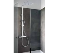 Душевая система Paini Dax-R с тропическим душем и термостатом, хром 17676