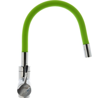 Смеситель для кухни stMira Mira картридж 35 мм, зеленый/хром 5098-5
