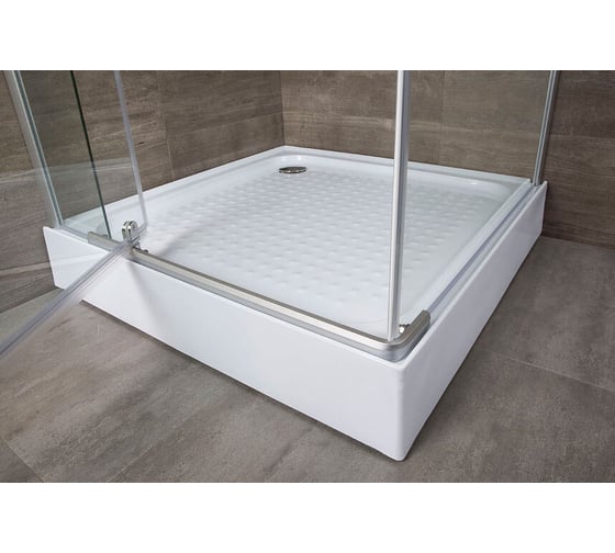 Поддон Erlit Comfort низкий, прямоугольный 90 ABS в сборе ER90H