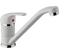 Смеситель для кухни Paini Jolly поворотный излив, белый матовый 23495