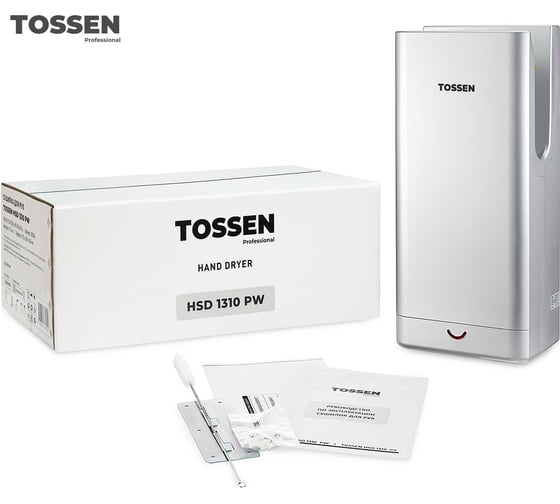 Погружная высокоскоростная сушилка для рук TOSSEN Professional HSD 1310 PS 300007