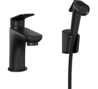 Смеситель для раковины Paini Laguna с гигиеническим душем, черный 32714